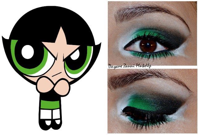 Buttercup-inspired eye makeup