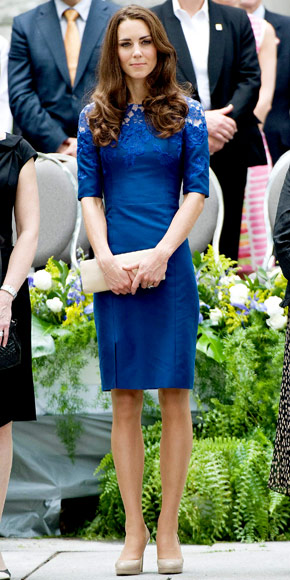 Kate in her trustworthy L.K. Bennett Sledge Pumps