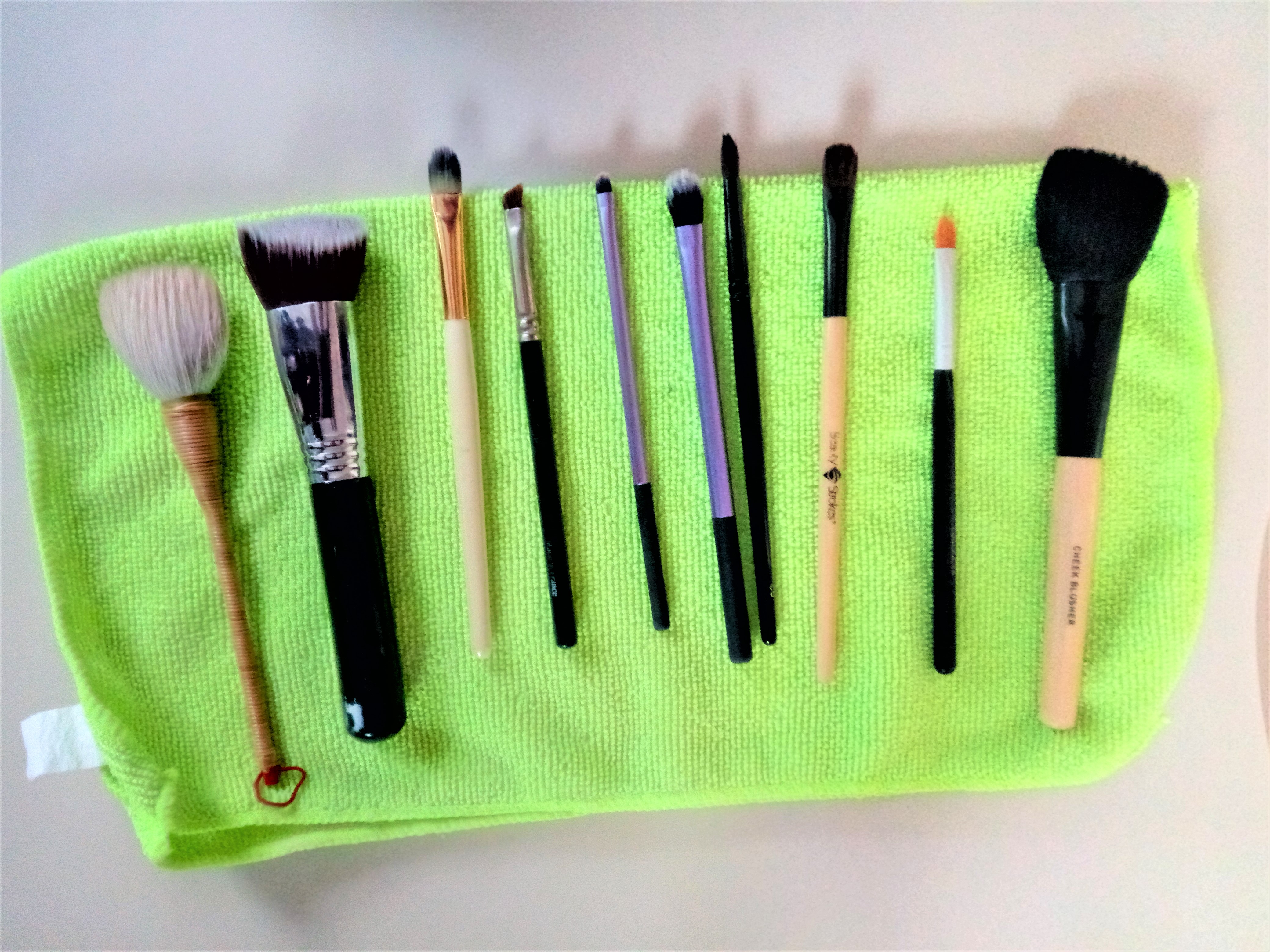 Clean makeup brushes