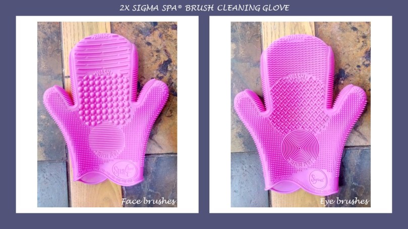 2X Sigma Spa© Brush Cleaning Glove - Pink (1 piece)