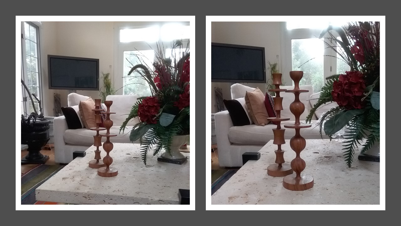 Wooden candlesticks from Barneys New York